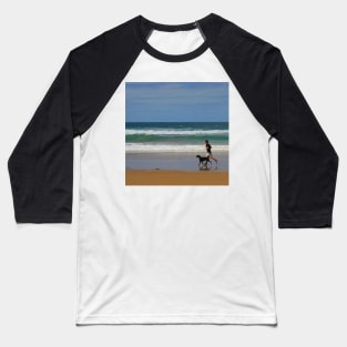 One Man and his Dog, Great Ocean Road, Australia Baseball T-Shirt